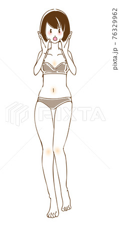 女性のイラスト_下着 女性のイラスト_下着 76329962