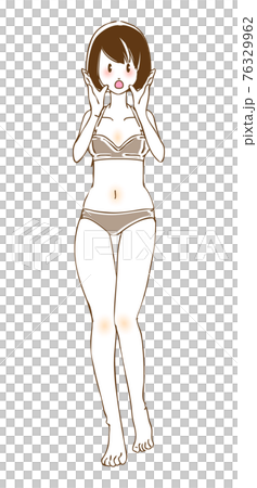 女性のイラスト_下着 女性のイラスト_下着 76329962