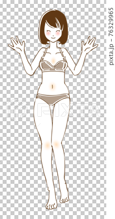 女性のイラスト_下着 女性のイラスト_下着 76329965