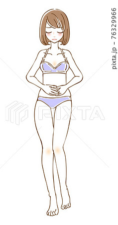 女性のイラスト_下着 女性のイラスト_下着 76329966
