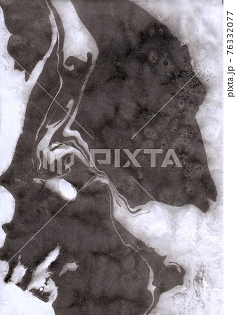 墨汁 描く 描画 76332077