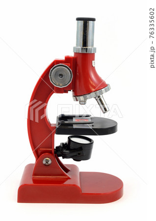 Isolated Red Microscope Isolated Red Microscope 76335602