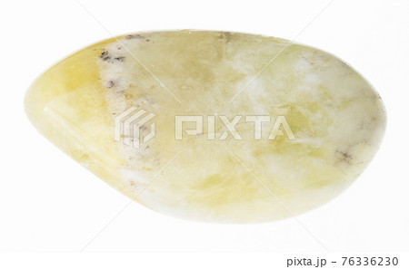 tumbled prasiolite (green quartz) stone on white tumbled prasiolite (green quartz) stone on white 76336230
