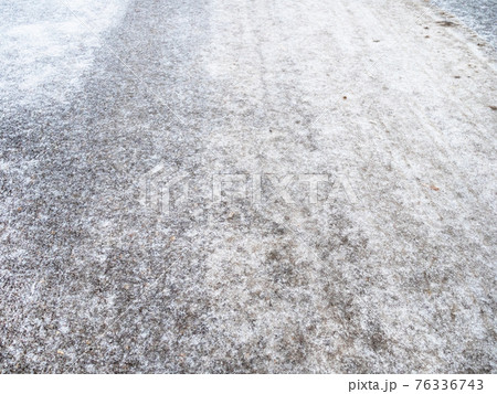 slippery frozen road after freezing rain slippery frozen road after freezing rain 76336743