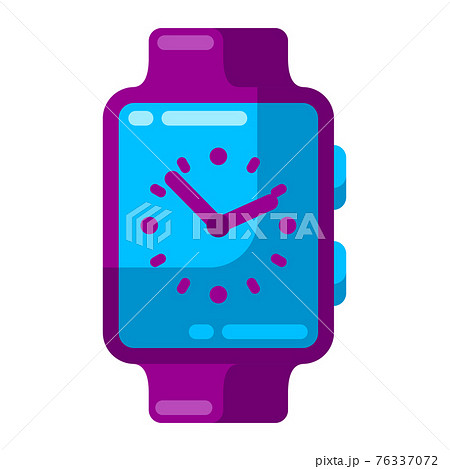 Illustration of smart watch. Stylized icon for design. 76337072