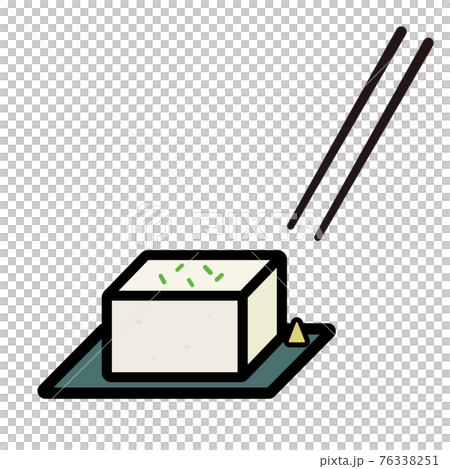 簡單可愛的冷豆腐插畫 76338251