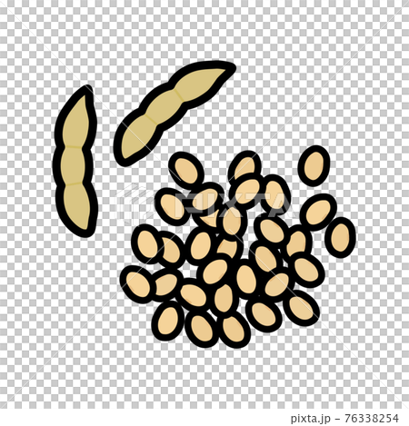 簡單可愛的大豆插畫 簡單可愛的大豆插畫 76338254