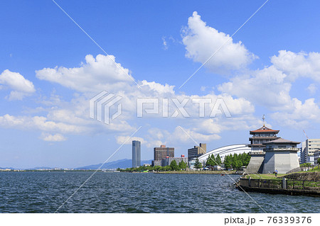 滋賀県大津市　琵琶湖の風景 76339376