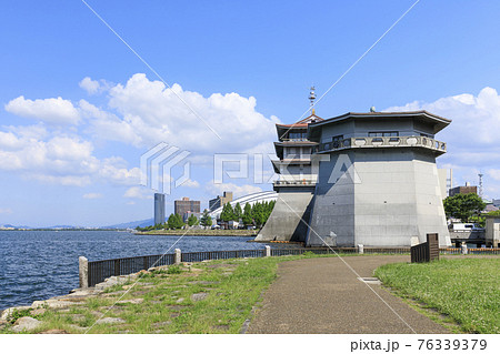 滋賀県大津市　琵琶湖の風景 76339379