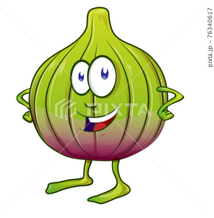 Fig Fruit cartoon mascot character on white background Fig Fruit cartoon mascot character on white background 76340617