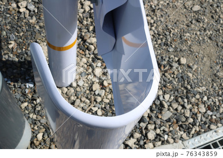 ガードレール袖ビームのある風景 ガードレール袖ビームのある風景 76343859