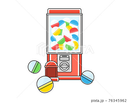 ガチャガチャのイラスト カプセルトイのイラスト素材