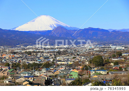 小田原市 曽我別所梅林 見晴台からの富士山遠景 小田原市 曽我別所梅林 見晴台からの富士山遠景 76345993