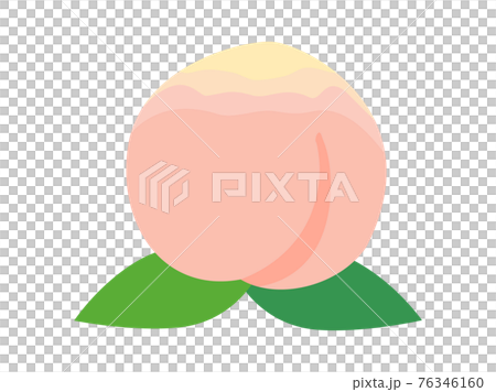 Simple peach illustration Simple peach illustration 76346160