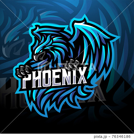 Blue phoenix sport mascot logo Blue phoenix sport mascot logo 76346186