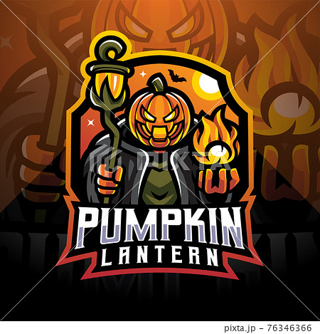 Pumpkin lantern esport mascot logo Pumpkin lantern esport mascot logo 76346366