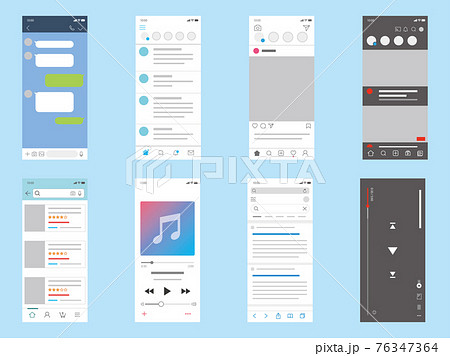 スマホのアプリ画面 76347364