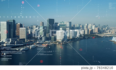 都市とテクノロジー スマートシティー  都市とテクノロジー スマートシティー  76348210
