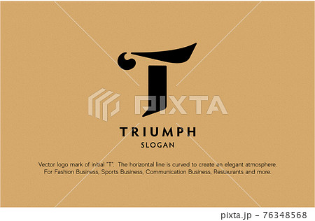 T Logo Mark Stock Illustration