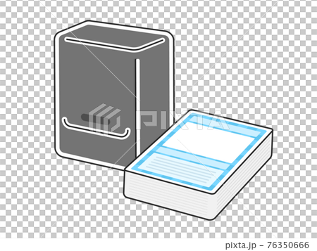 Illustration of trading card deck case and deck - Stock Illustration ...