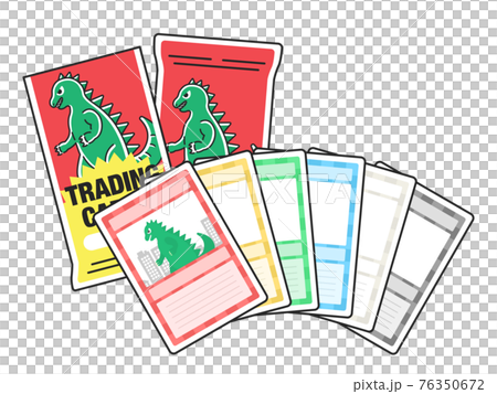 トレーディングカードのブースターパックのイラスト 76350672