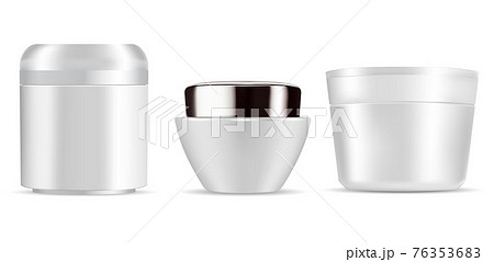 Cream jar. Cosmetic container mockup Creme package Cream jar. Cosmetic container mockup Creme package 76353683