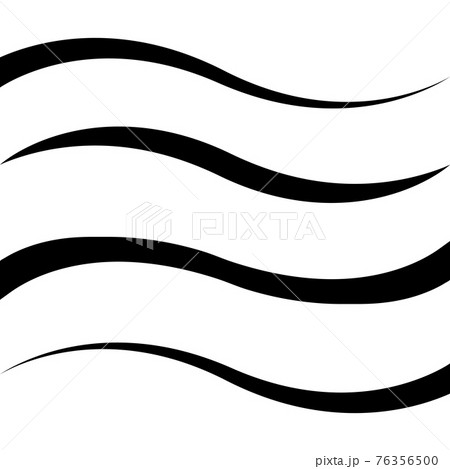 Set curved calligraphy line stripe, vector, ribbon as a road element calligraphy gracefully curved 76356500