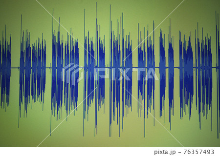 Voiceover studio audio sound wave 76357493