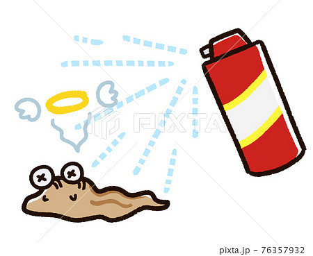 殺虫剤をかけられた害虫 ナメクジ 殺虫剤をかけられた害虫 ナメクジ 76357932