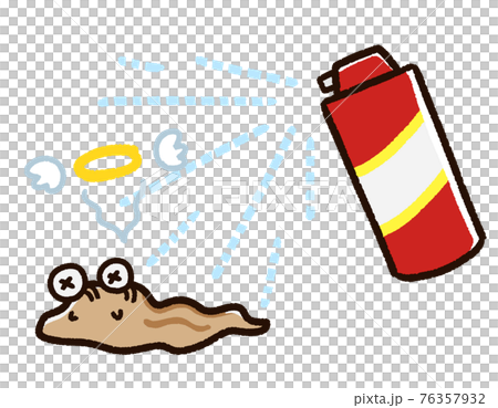 殺虫剤をかけられた害虫 ナメクジ 殺虫剤をかけられた害虫 ナメクジ 76357932