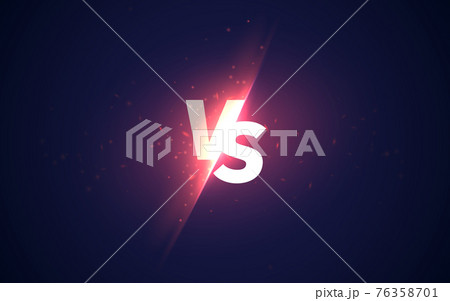 Versus shine background. Vector illustration 76358701