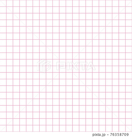 Grid paper. Abstract squared background with pink graph. Geometric pattern for school, wallpaper, textures, notebook. Lined blank isolated on transparent background. 76358709