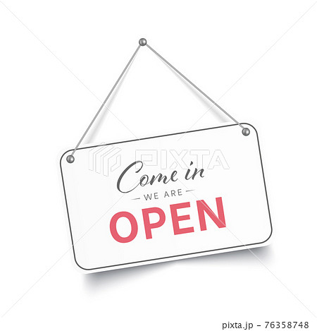 Come In We Are Open Signboard のイラスト素材 Come In We Are Open Signboard のイラスト素材