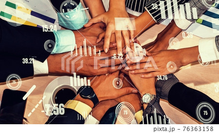 Creative visual of business people in the corporate staff meeting Creative visual of business people in the corporate staff meeting 76363158