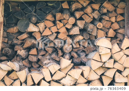 Firewood or fuelwood construction background. Forest timber energy Firewood or fuelwood construction background. Forest timber energy 76363409