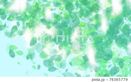晴れた日の青空を見上げるとまぶしい木漏れ日 背景イラスト 晴れた日の青空を見上げるとまぶしい木漏れ日 背景イラスト 76365779