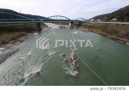 石川県白山市手取川の安久濤の渕 石川県白山市手取川の安久濤の渕 76365856