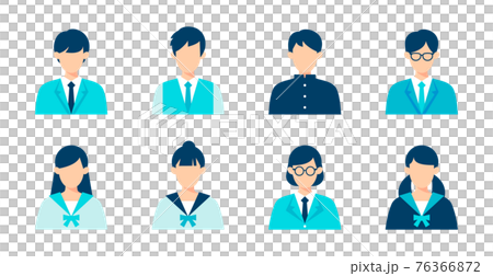 学生の男女のバリエーション 76366872
