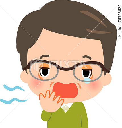 あくびをする中年男性 あくびをする中年男性 76368622