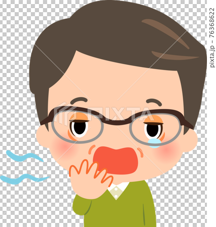 あくびをする中年男性 あくびをする中年男性 76368622
