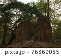 Ruins of   goal kampong tom Wat Temple with root of trees in forest  Cambodia. 76369055