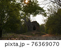 Ruins of   goal kampong tom Wat Temple with root of trees in forest  Cambodia. 76369070