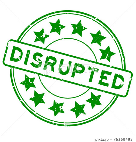 Grunge green disrupted word with star icon round rubber seal stamp on white background Grunge green disrupted word with star icon round rubber seal stamp on white background 76369495