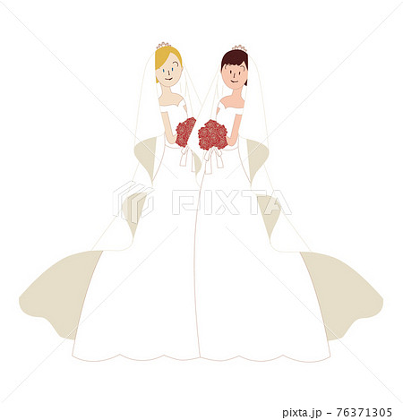 同性婚 国際結婚 日本人女性と欧米人女性 同性婚 国際結婚 日本人女性と欧米人女性 76371305