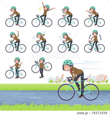 flat type school girl beige Blazer_road-bike flat type school girl beige Blazer_road-bike 76371839