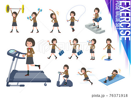 flat type school girl beige Blazer_exercise 76371918