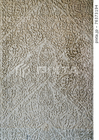 ancient asian stone carved figures in angkor wat temple cambodia 76373194