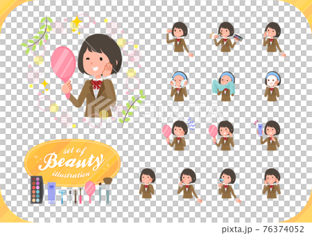 flat type school girl beige Blazer_beauty flat type school girl beige Blazer_beauty 76374052