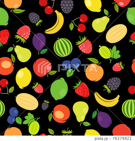Fruits colorful seamless pattern 76379921