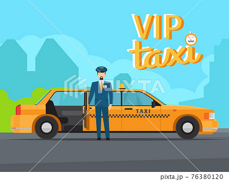 Vip taxi service illustration Vip taxi service illustration 76380120
